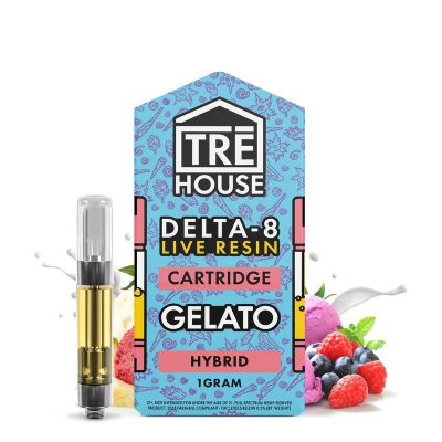 Live Resin Delta 8 Cartridge - Gelato - Hybrid 1g